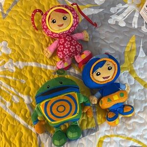 Colorful Plush Robot and Character Toy Set
